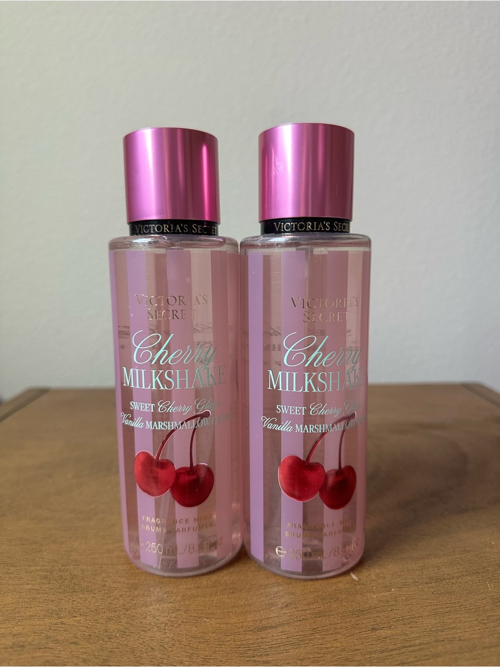 X2 Victoria's Secret Cherry Milkshake Fragrance Mists NEW